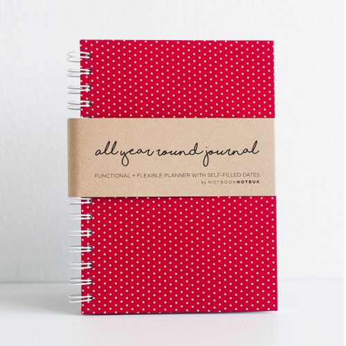 Notbook Notbuk This Polka Red design is just so chic!